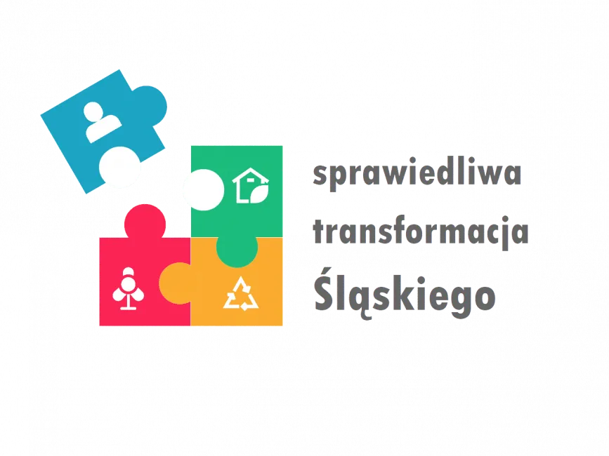 Logo Sprawiedliwa transformacja Śląskiego
