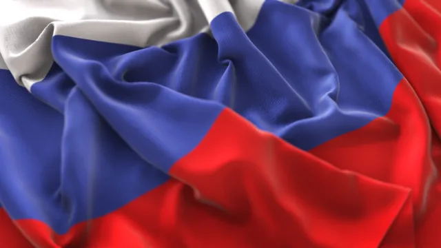 Powiewająca flaga Rosji